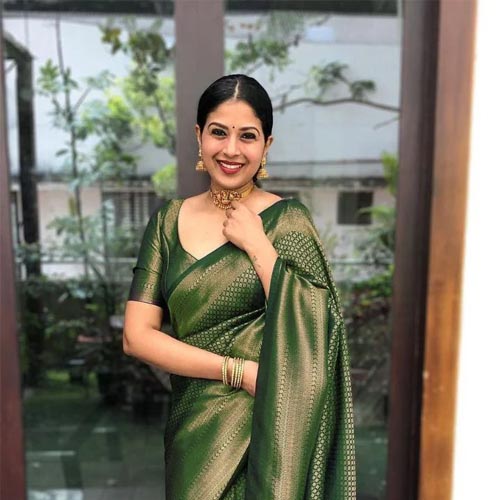 Pure Silk Green Kanjivaram Saree